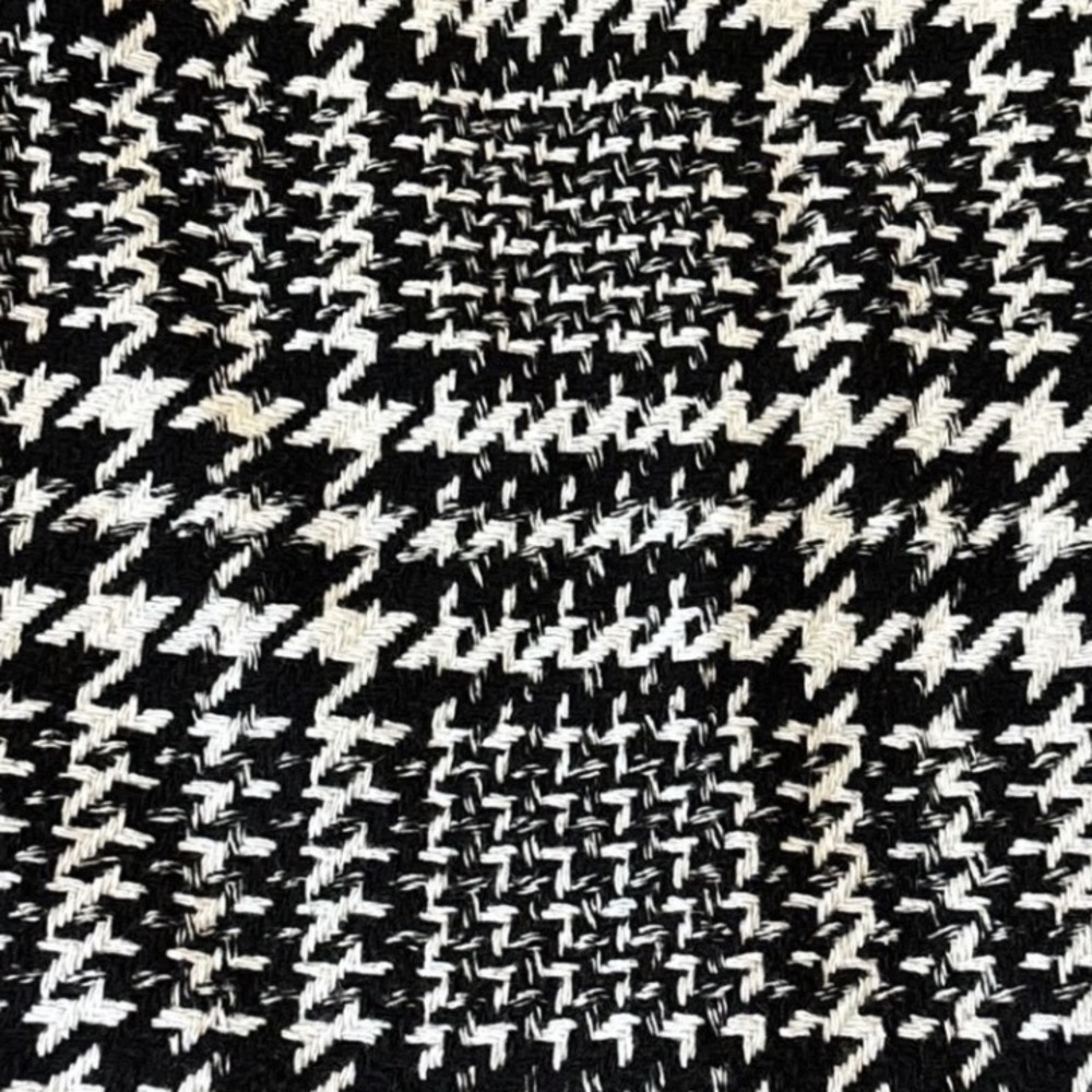 Altar'd State Black White Houndstooth Tweed Mini Skirt Academia Preppy Office M - Picture 6 of 12